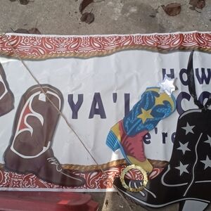 Lot of Cowboy/Cowgirl Party hats, lights & decorative accent boxes & much more